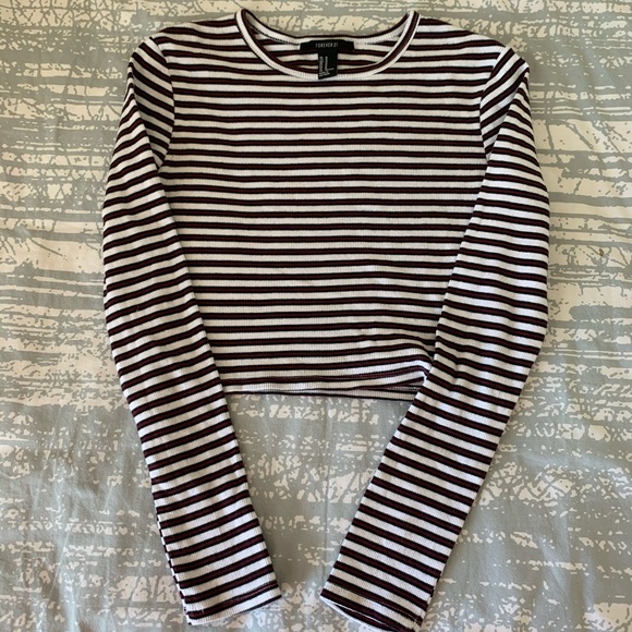 Forever 21 Tops - Forever 21 Striped Long Sleeve